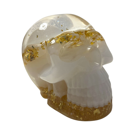 Golden Rose Skull