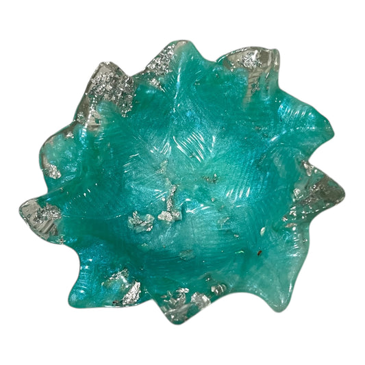 runde Blattschale Mintgrün