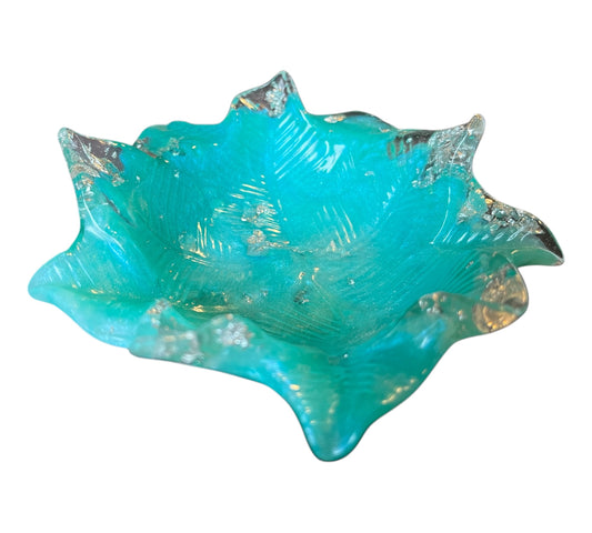 runde Blattschale Mintgrün