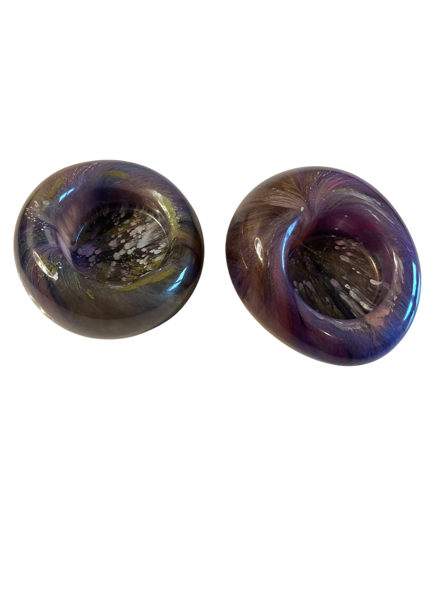 bunter Teelichthalter  2 er Set