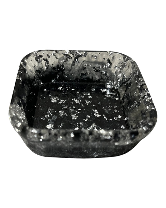 kleine quadratische Schale Schwarz