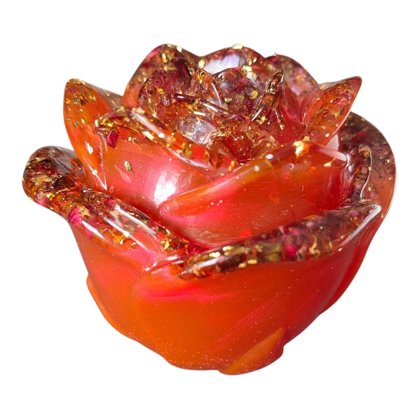 Runde große Rose Rot