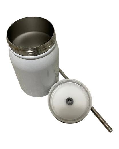 Thermobecher mit Trinkhalm