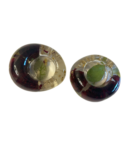 Teelichthalter  2 er Set Rosen