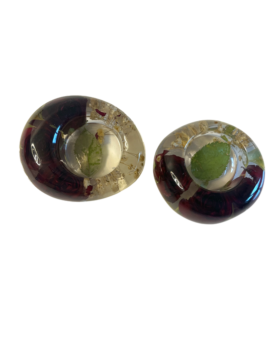 Teelichthalter  2 er Set Rosen