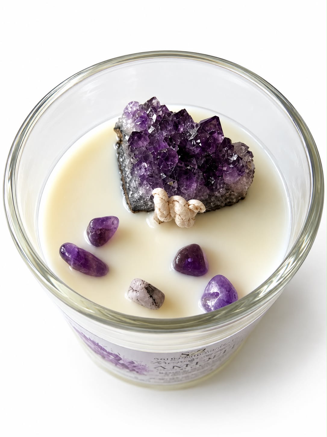 AMETHYST – Kristall-Kerze