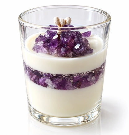 AMETHYST – Kristall-Kerze