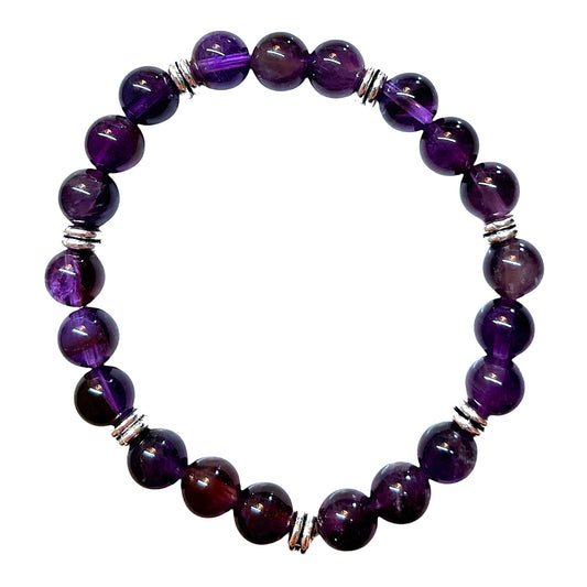 Perlenarmband Amethyst, Ringe