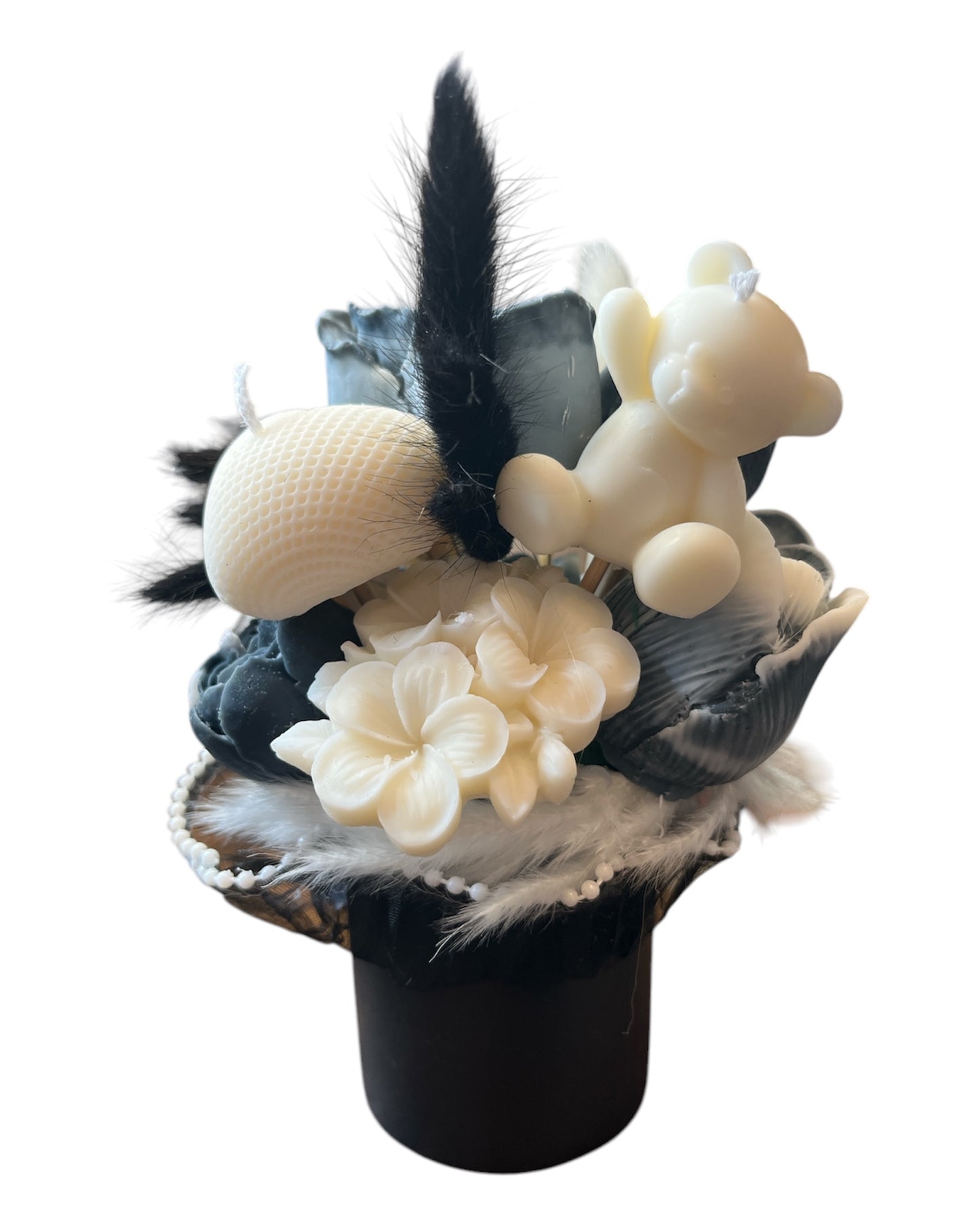 Kleine Blumenbox schwarz