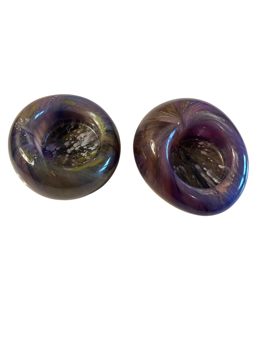 bunter Teelichthalter  2 er Set