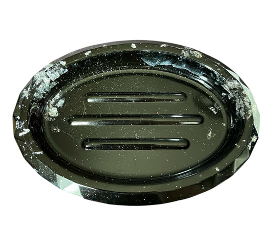 Seifenschale Schwarz/Silber
