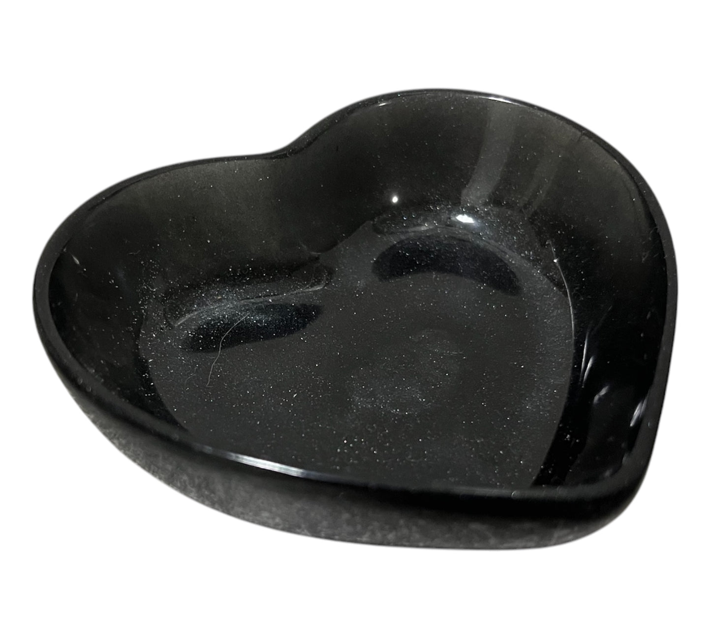 kleine Herzschale Schwarz