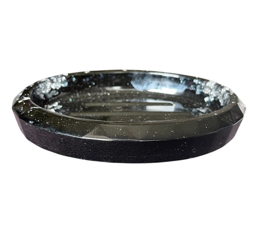Seifenschale Schwarz/Silber