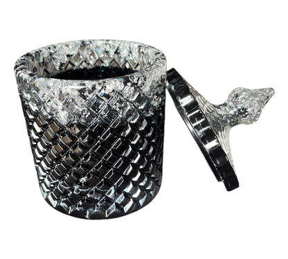 Großer Becher mit Deckel Schwarz