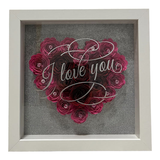 3 D Bilderrahmen   "I Love You "
