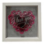 3 D Bilderrahmen   "I Love You "