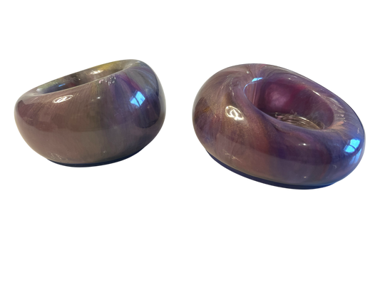 bunter Teelichthalter  2 er Set