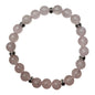 Perlenarmband Rosenquarz, Ringe