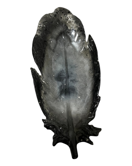 Große Blattschale Schwarz