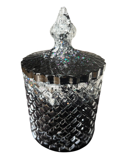 Großer Becher mit Deckel Schwarz