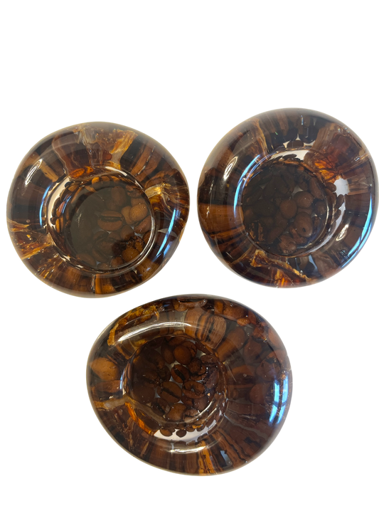 Teelichthalter  3 er Set Kaffeebohnen