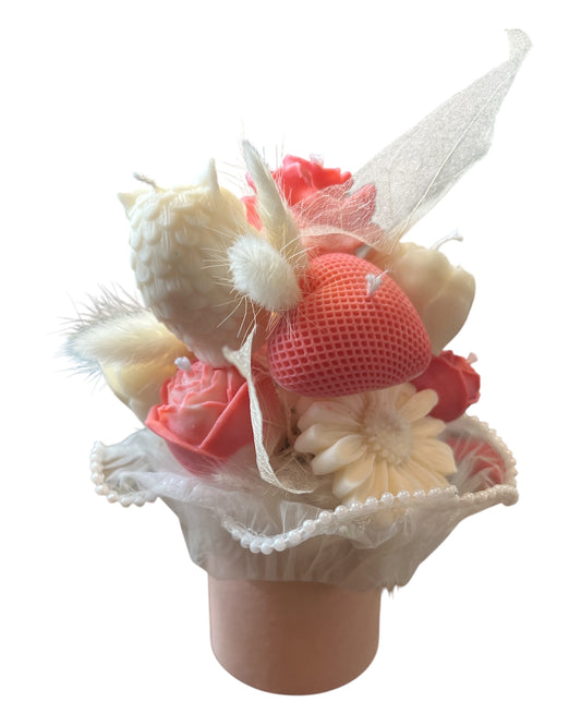 Kleine Blumenbox rosa