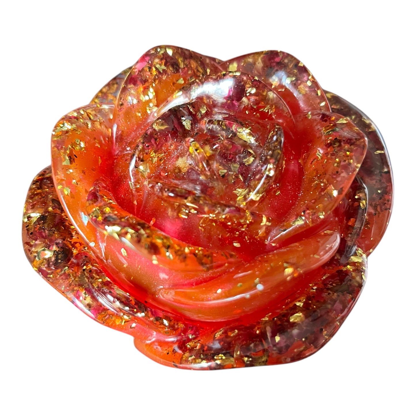Runde große Rose Rot