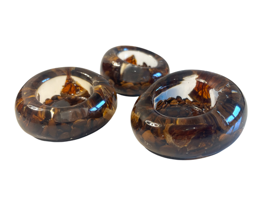 Teelichthalter  3 er Set Kaffeebohnen